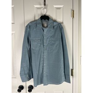 NWOT Wrangler Mens Button Down Pearl Snaps Shirt L